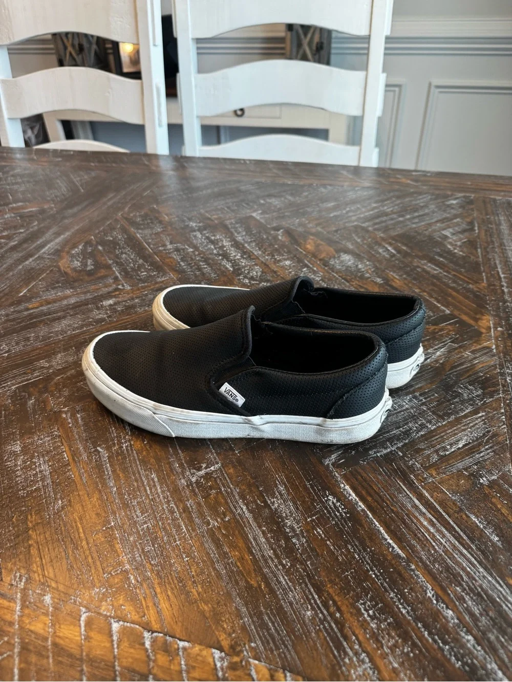 Vans Classic Slip-On Men’s Shoes in Black and White